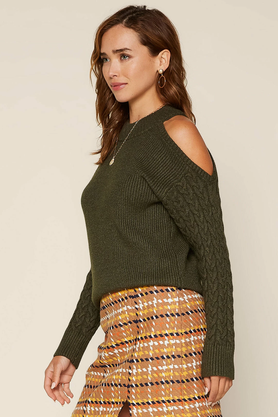 SKIES ARE BLUE Clothing Layla Cutout Shoulder Sweater 4 SKIES ARE BLUE Clothing Layla Cutout Shoulder Sweater