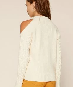 SKIES ARE BLUE Clothing Layla Cutout Shoulder Sweater 11 SKIES ARE BLUE Clothing Layla Cutout Shoulder Sweater