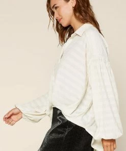 SKIES ARE BLUE Rita Textured Buttondown Top Clothing 10 SKIES ARE BLUE Rita Textured Buttondown Top Clothing