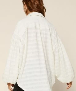 SKIES ARE BLUE Rita Textured Buttondown Top Clothing 11 SKIES ARE BLUE Rita Textured Buttondown Top Clothing