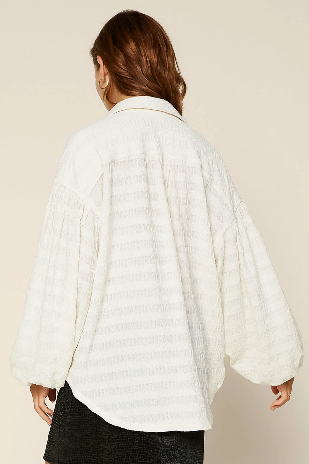 SKIES ARE BLUE Rita Textured Buttondown Top Clothing 7 SKIES ARE BLUE Rita Textured Buttondown Top Clothing