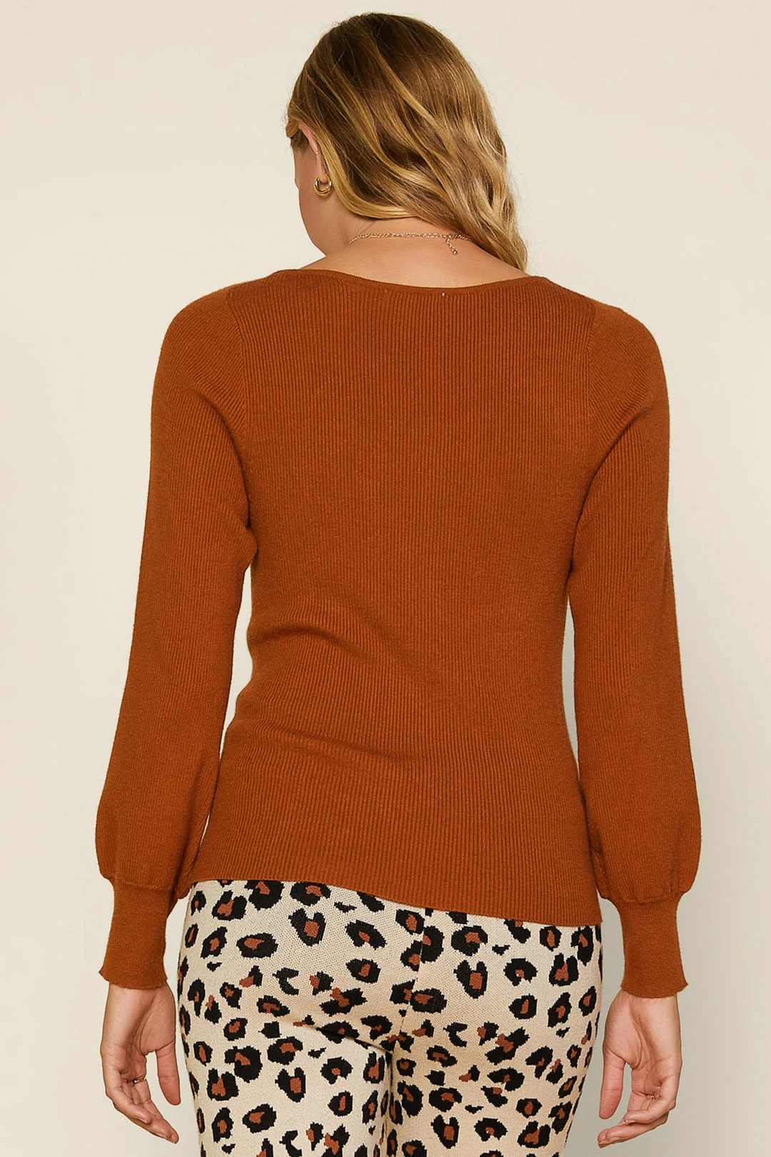 SKIES ARE BLUE Raglan Sleeve Ribbed Sweater 6 SKIES ARE BLUE Raglan Sleeve Ribbed Sweater