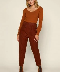 SKIES ARE BLUE Paper Bag Waist Pants Clothing