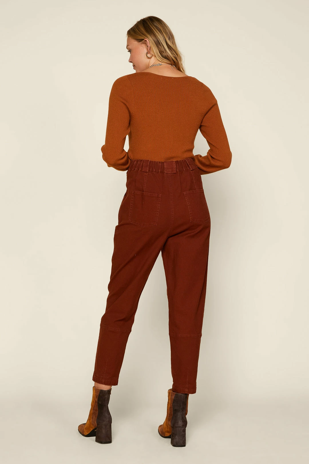 SKIES ARE BLUE Paper Bag Waist Pants Clothing 4 SKIES ARE BLUE Paper Bag Waist Pants Clothing