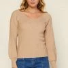 SKIES ARE BLUE Raglan Sleeve Ribbed Sweater 2 SKIES ARE BLUE Raglan Sleeve Ribbed Sweater