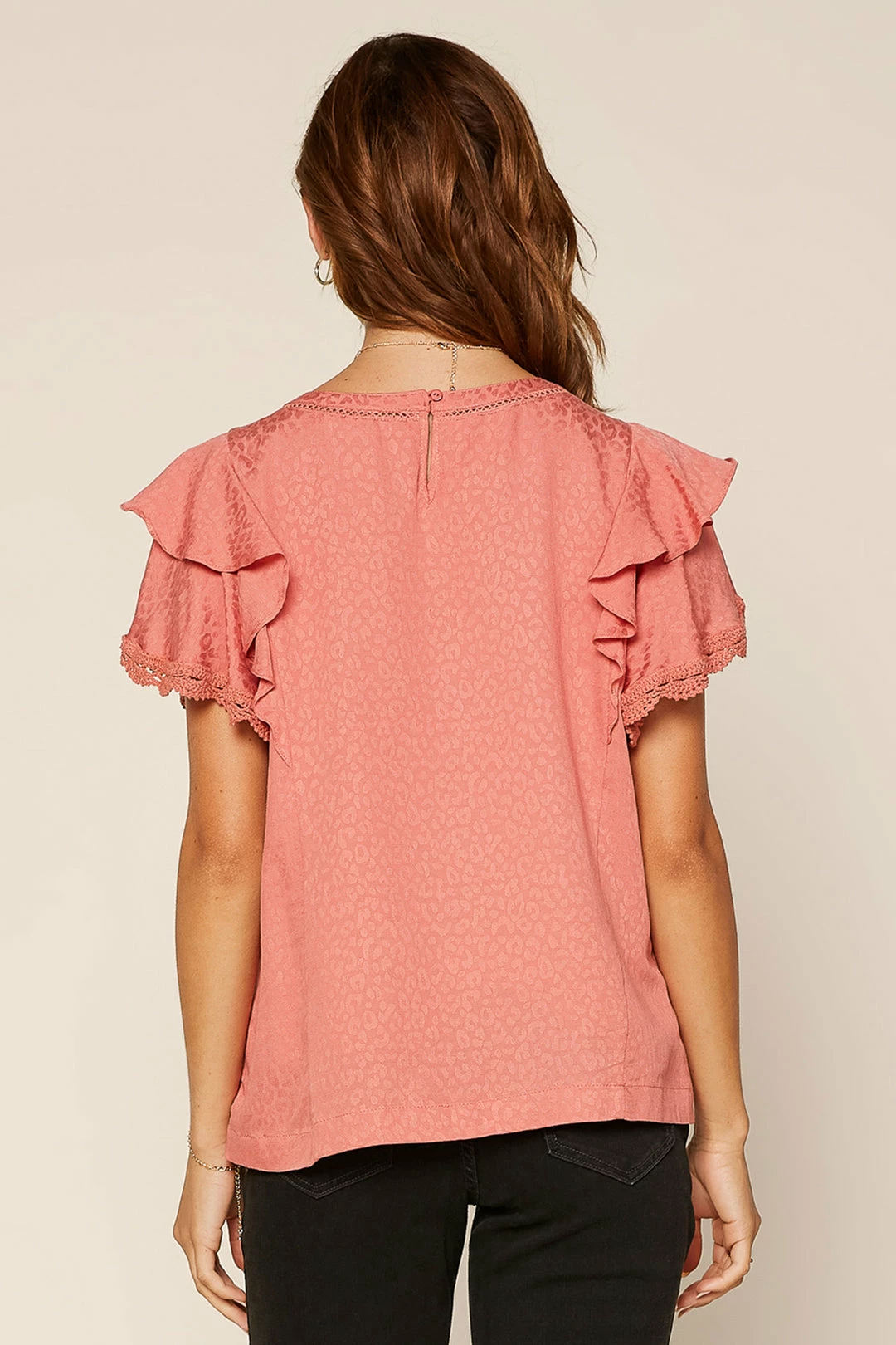 SKIES ARE BLUE Clothing Lace Trim Ruffled Top 5 SKIES ARE BLUE Clothing Lace Trim Ruffled Top