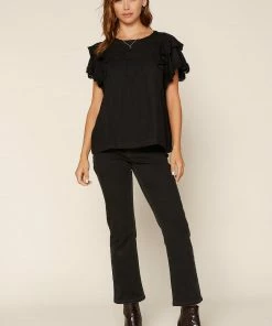 SKIES ARE BLUE Lace Trim Ruffled Top 13 SKIES ARE BLUE Lace Trim Ruffled Top