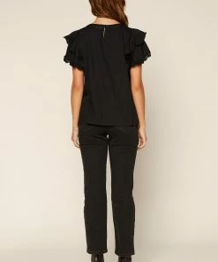 SKIES ARE BLUE Lace Trim Ruffled Top 15 SKIES ARE BLUE Lace Trim Ruffled Top
