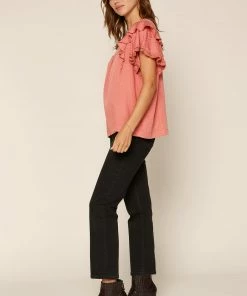 SKIES ARE BLUE Clothing Lace Trim Ruffled Top 10 SKIES ARE BLUE Clothing Lace Trim Ruffled Top