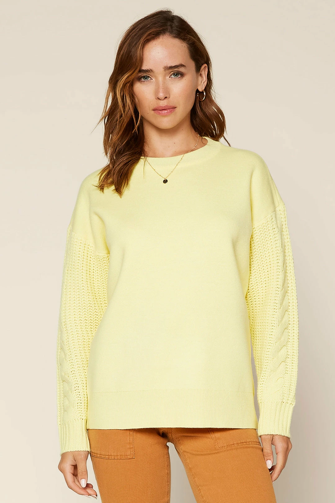 SKIES ARE BLUE Cable Knit Sleeve Sweater Clothing 3 SKIES ARE BLUE Cable Knit Sleeve Sweater Clothing