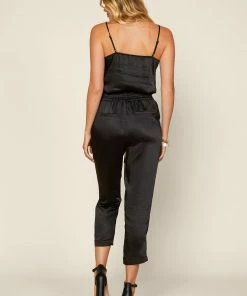 SKIES ARE BLUE Clothing Satin Waist Tie Pants 7 SKIES ARE BLUE Clothing Satin Waist Tie Pants