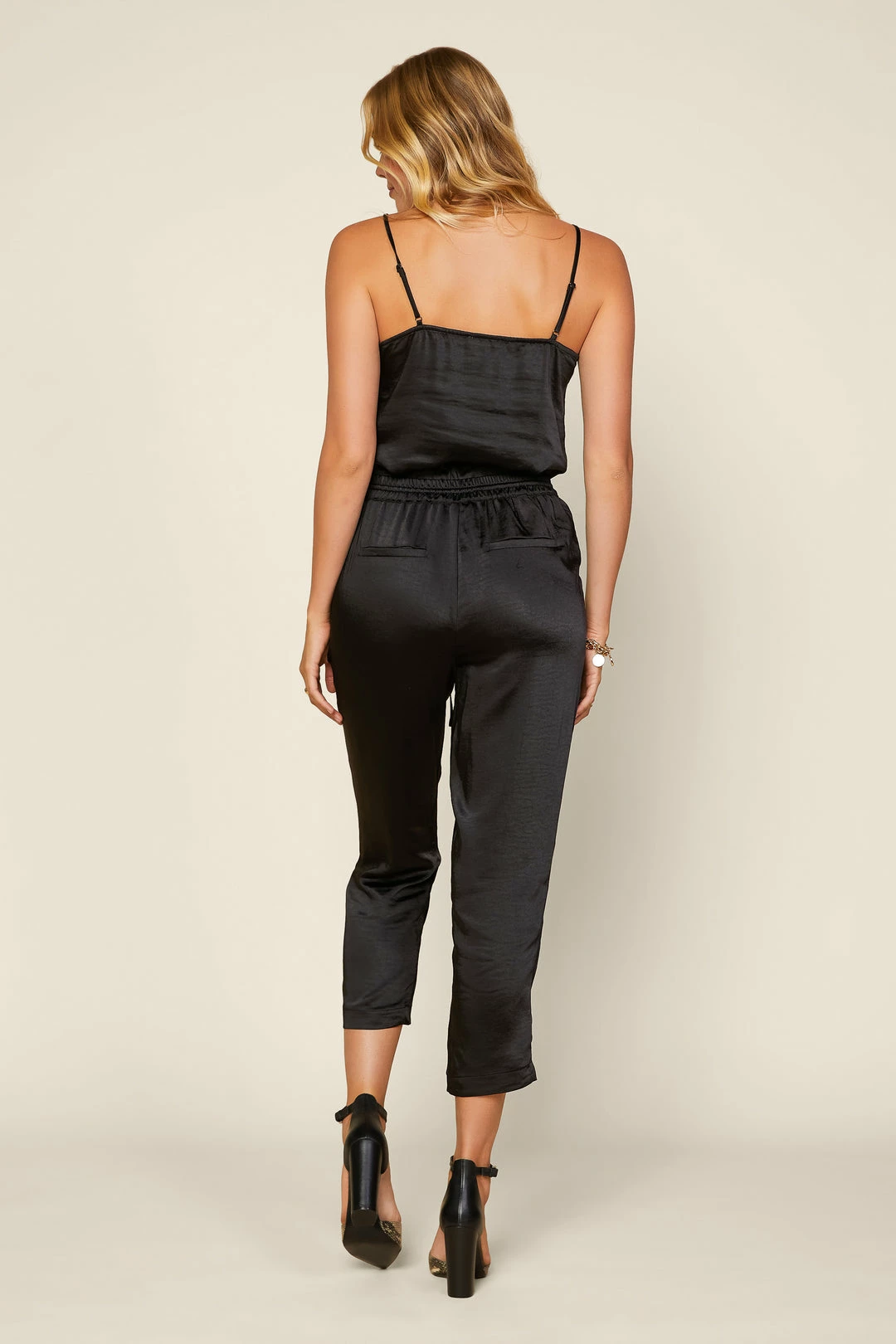 SKIES ARE BLUE Clothing Satin Waist Tie Pants 5 SKIES ARE BLUE Clothing Satin Waist Tie Pants