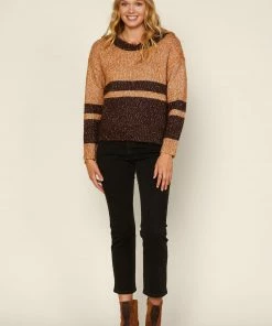 SKIES ARE BLUE Marled Two Tone Sweater Clothing 8 SKIES ARE BLUE Marled Two Tone Sweater Clothing