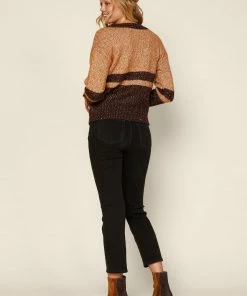 SKIES ARE BLUE Marled Two Tone Sweater Clothing 9 SKIES ARE BLUE Marled Two Tone Sweater Clothing