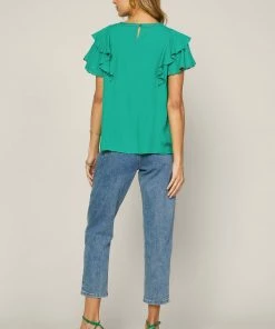 SKIES ARE BLUE Ruffled Lace Detailed Top 9 SKIES ARE BLUE Ruffled Lace Detailed Top