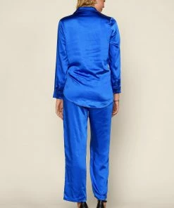 SKIES ARE BLUE Front Tie Satin Top 7 SKIES ARE BLUE Front Tie Satin Top