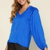 SKIES ARE BLUE Long Sleeve Smocked Top 1 SKIES ARE BLUE Long Sleeve Smocked Top