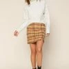 SKIES ARE BLUE Rachel Plaid Jacquard Skirt 1 SKIES ARE BLUE Rachel Plaid Jacquard Skirt