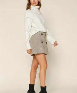 SKIES ARE BLUE Clothing Sydney Herringbone Skort 9 SKIES ARE BLUE Clothing Sydney Herringbone Skort