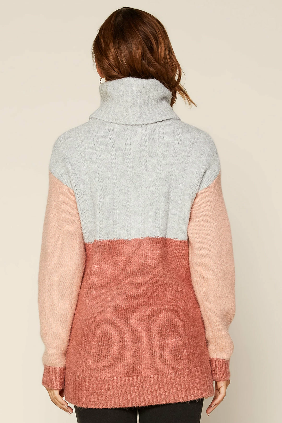 SKIES ARE BLUE Colorblock Turtleneck Sweater Clothing 4 SKIES ARE BLUE Colorblock Turtleneck Sweater Clothing