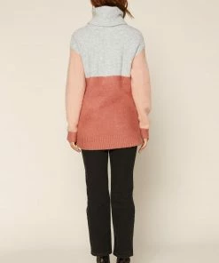SKIES ARE BLUE Colorblock Turtleneck Sweater Clothing 9 SKIES ARE BLUE Colorblock Turtleneck Sweater Clothing