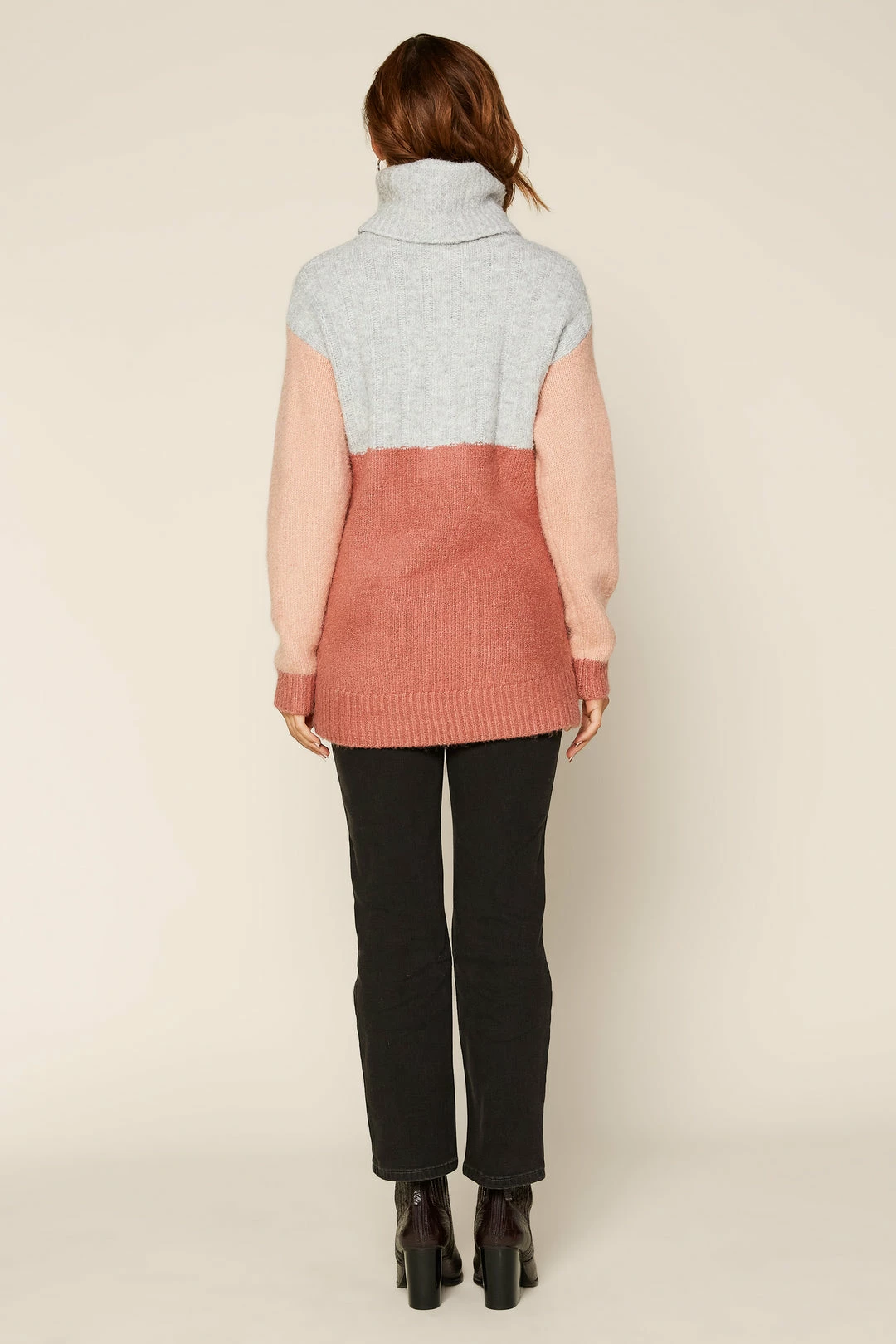 SKIES ARE BLUE Colorblock Turtleneck Sweater Clothing 6 SKIES ARE BLUE Colorblock Turtleneck Sweater Clothing