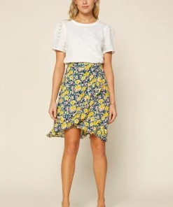 SKIES ARE BLUE Clothing Harper Floral Mini Skirt
