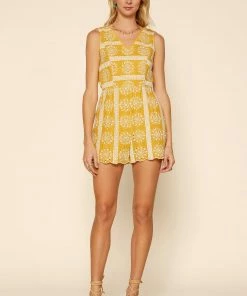 SKIES ARE BLUE Eyelet Lace Romper 8 SKIES ARE BLUE Eyelet Lace Romper