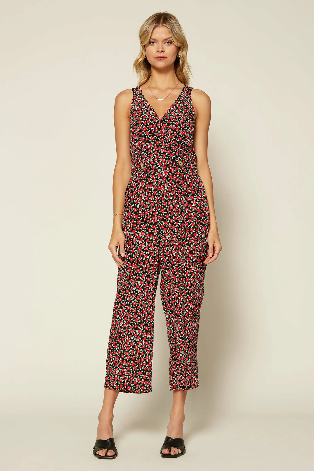 SKIES ARE BLUE Clothing Ditsy Floral Jumpsuit 6 SKIES ARE BLUE Clothing Ditsy Floral Jumpsuit