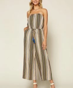 SKIES ARE BLUE Janet Wide Leg Jumpsuit Clothing