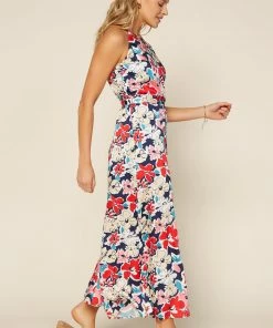 SKIES ARE BLUE Floral Wide Leg Jumpsuit Clothing