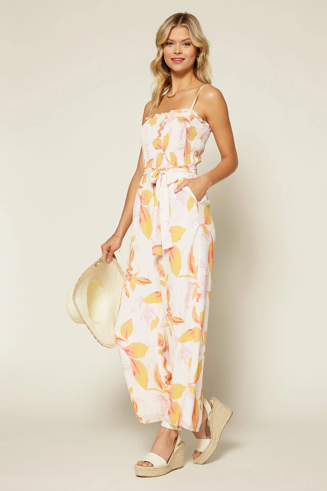 SKIES ARE BLUE Clothing Bailey Smocked Jumpsuit 5 SKIES ARE BLUE Clothing Bailey Smocked Jumpsuit