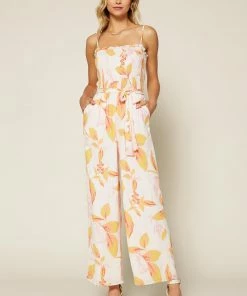 SKIES ARE BLUE Clothing Bailey Smocked Jumpsuit 12 SKIES ARE BLUE Clothing Bailey Smocked Jumpsuit