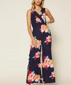 SKIES ARE BLUE Floral Print Jumpsuit Clothing