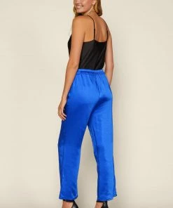 SKIES ARE BLUE Wide Leg Satin Pants Clothing 9 SKIES ARE BLUE Wide Leg Satin Pants Clothing