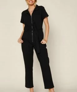 SKIES ARE BLUE New In Clothing Zip Front Utility Jumpsuit