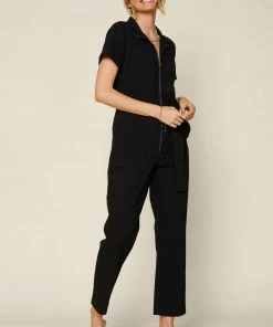 SKIES ARE BLUE New In Clothing Zip Front Utility Jumpsuit