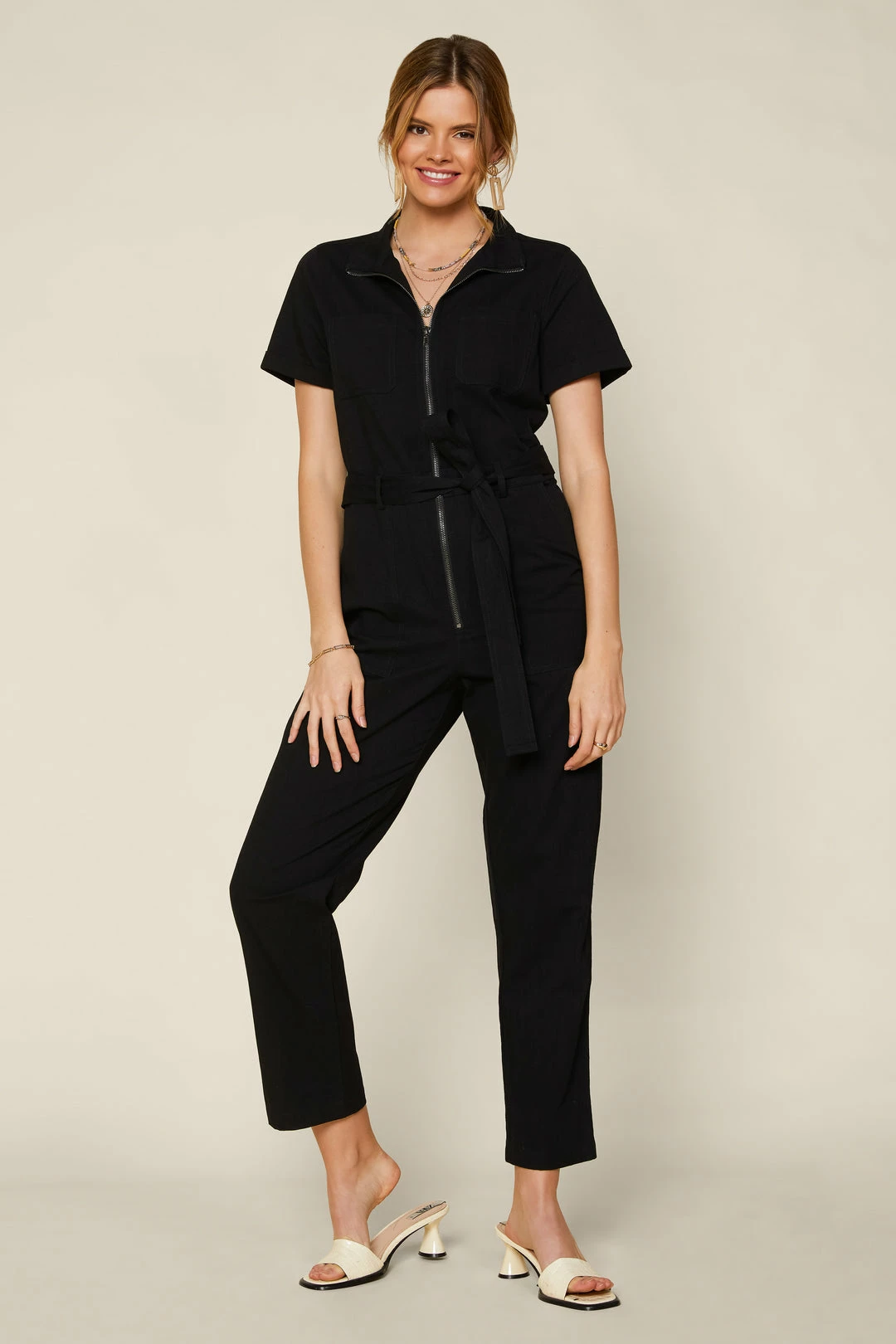 SKIES ARE BLUE New In Clothing Zip Front Utility Jumpsuit 6 SKIES ARE BLUE New In Clothing Zip Front Utility Jumpsuit