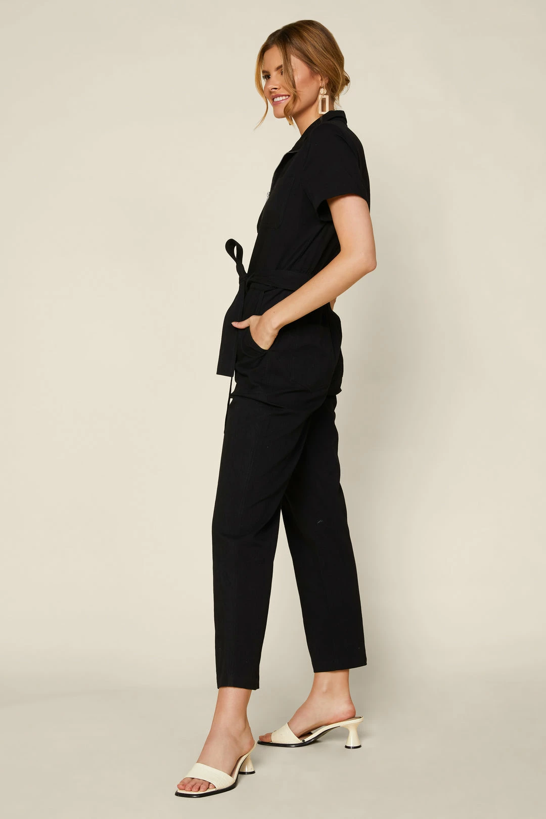 SKIES ARE BLUE New In Clothing Zip Front Utility Jumpsuit 5 SKIES ARE BLUE New In Clothing Zip Front Utility Jumpsuit