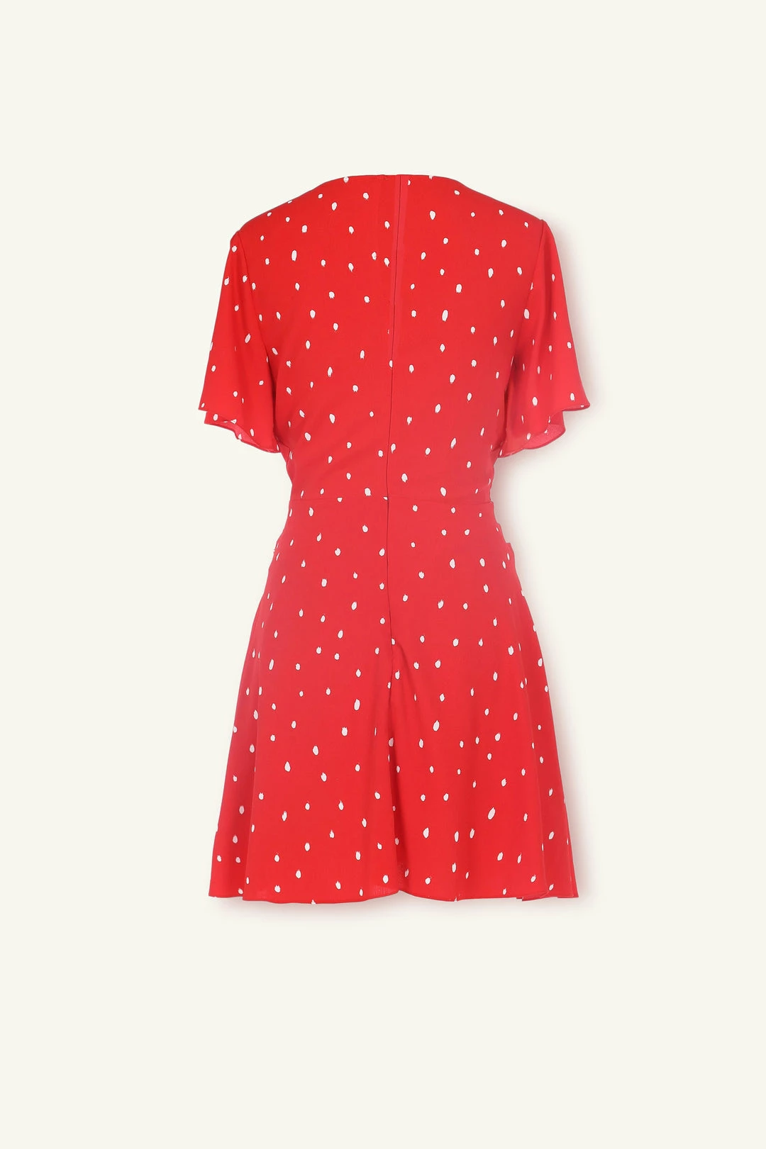 SKIES ARE BLUE Front Twist Dot Dress 5 SKIES ARE BLUE Front Twist Dot Dress