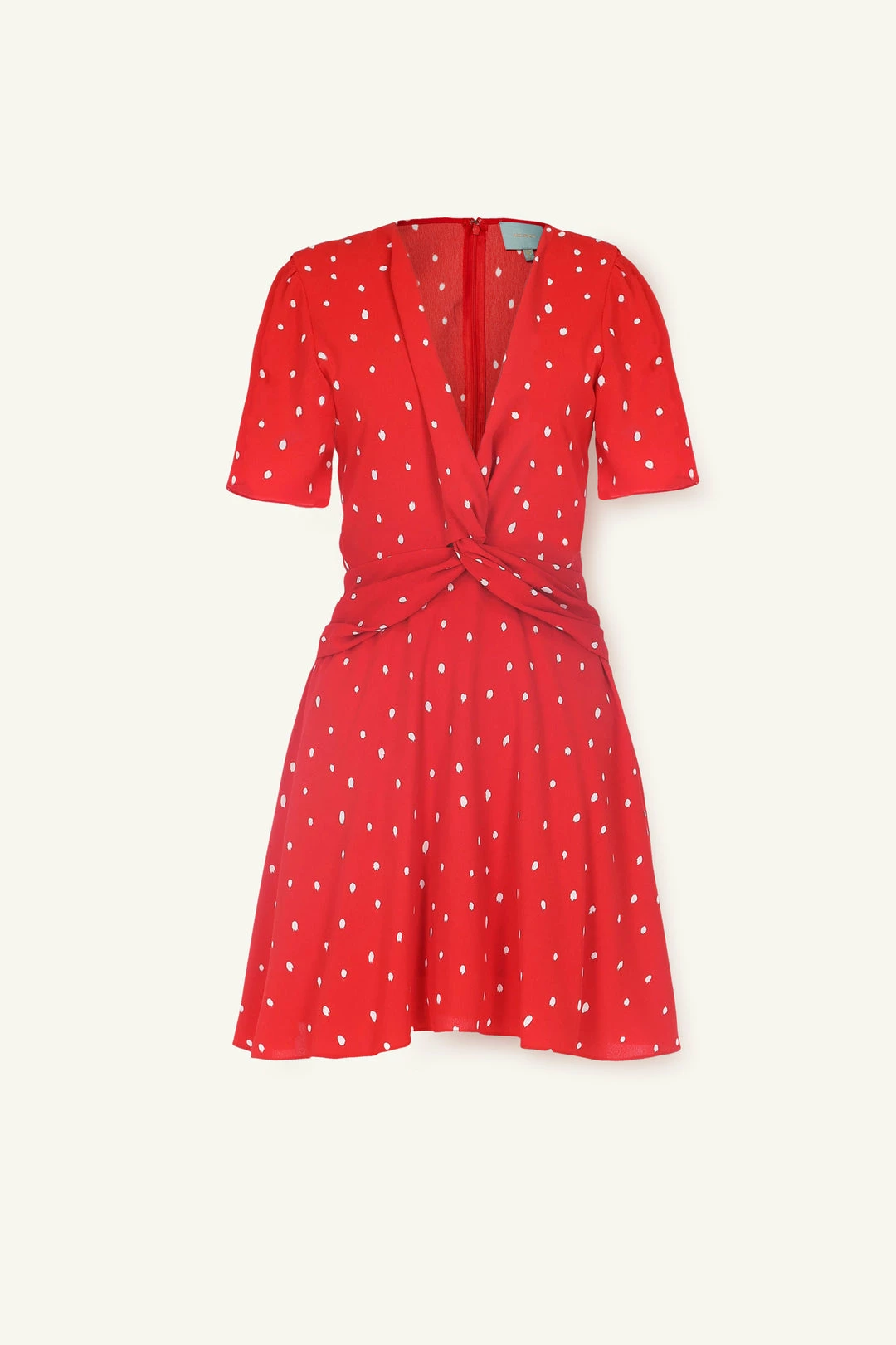 SKIES ARE BLUE Front Twist Dot Dress 3 SKIES ARE BLUE Front Twist Dot Dress