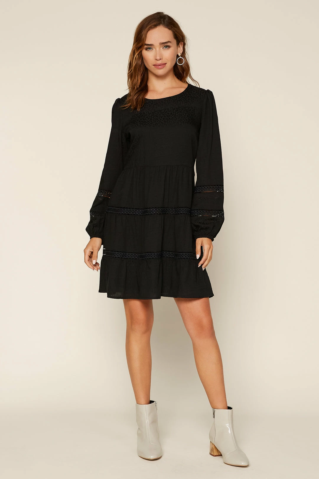 SKIES ARE BLUE Clothing Kira Lace Trim Dress 7 SKIES ARE BLUE Clothing Kira Lace Trim Dress