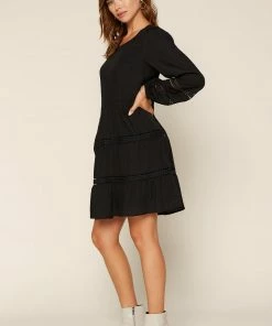 SKIES ARE BLUE Clothing Kira Lace Trim Dress 10 SKIES ARE BLUE Clothing Kira Lace Trim Dress