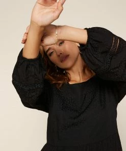 SKIES ARE BLUE Clothing Kira Lace Trim Dress 11 SKIES ARE BLUE Clothing Kira Lace Trim Dress