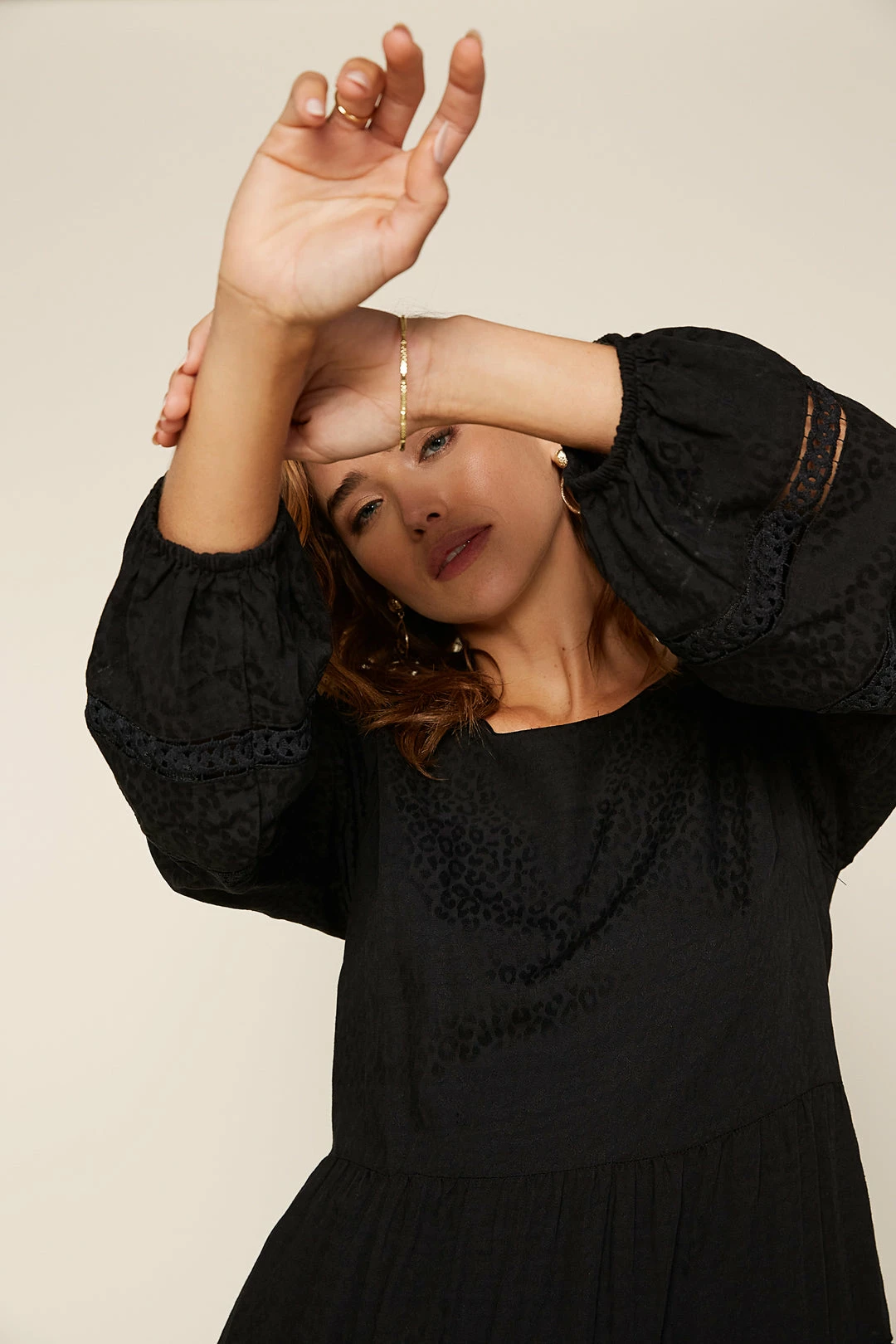 SKIES ARE BLUE Clothing Kira Lace Trim Dress 6 SKIES ARE BLUE Clothing Kira Lace Trim Dress