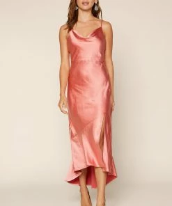 SKIES ARE BLUE Cowl Neck Midi Dress Clothing 7 SKIES ARE BLUE Cowl Neck Midi Dress Clothing