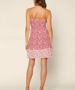 SKIES ARE BLUE Floral Color Block Mini Dress Dresses