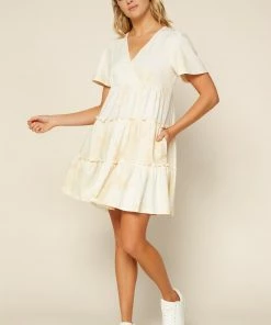 SKIES ARE BLUE Clothing Tie Dye Baby Doll Dress