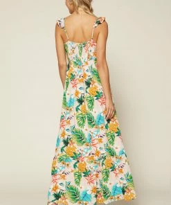 SKIES ARE BLUE Elliot Botanical Maxi Dress Clothing