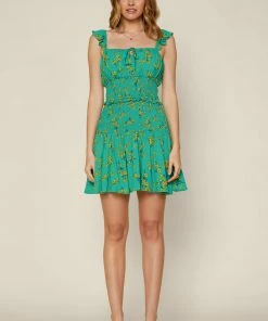 SKIES ARE BLUE Floral Smocked Mini Dress 11 SKIES ARE BLUE Floral Smocked Mini Dress